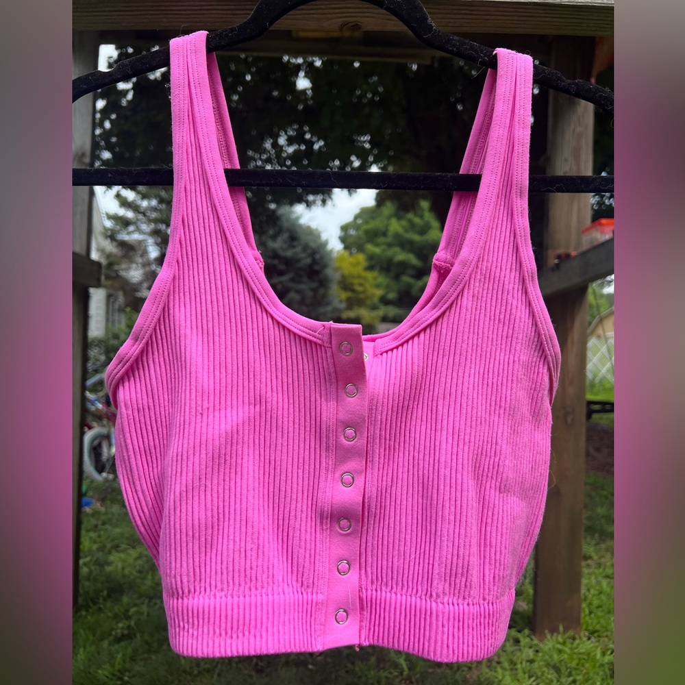 Pink aerie tank